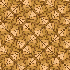 Vector Gold Abstract Seamless Pattern. Art Deco Style Background. Geometric texture.