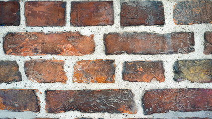 rot braune Backsteinwand Textur