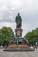 Fototapeta premium Munich, Germany - June 09, 2018: Maxmonument (1875), statue of Maximillian II, Munich, Germany.