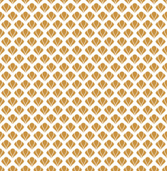 Vintage Gold Art Deco Seamless Pattern. Geometric decorative texture. 