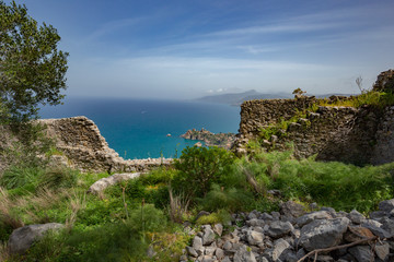Fototapeta na wymiar Sicilian Summer Landscape near Cefalù