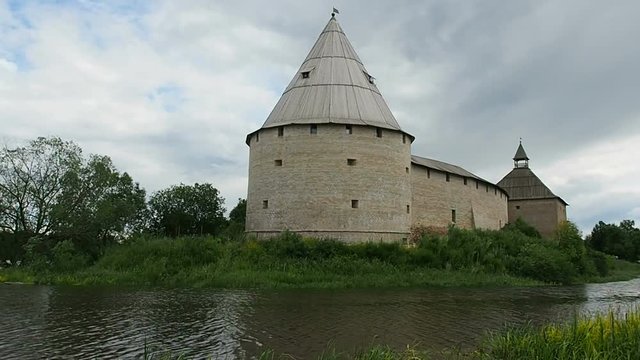 The ancient fortress of Staraya Ladoga, Leningrad oblast, Russia. A historical monument of culture of many Nations. 