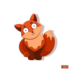 Red fox cartoon