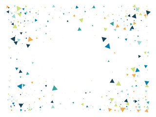 Blast Glass Shatter Memphis Vector Frame. Triangle Fragmentation Particles Explosion Border Design. Breakage Fast Moving Fragments Exploding Glass Frame. Shattered Fragments Burst Explosive Background