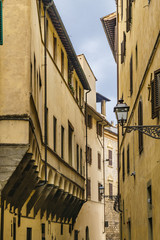 Fototapeta na wymiar Street of Historic Center of Florence