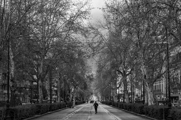 Regentage in Palermo auf Sizilien im Frühjahr in Italien