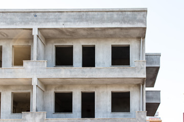 perspective shoot from a new started construction