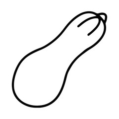 Calabash cartoon illustration isolated on white background for children color book