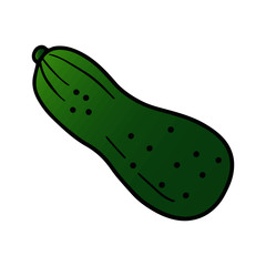 Calabash cartoon illustration isolated on white background for children color book