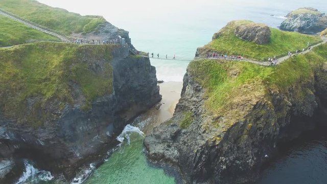 Carrick-a-Rede Rope Bridge Ballintoy Co. Antrim Northern Ireland 