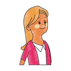 Executive business woman cartoon vector illustration graphic design