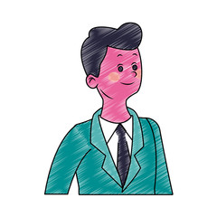 Executive businessman cartoon vector illustration graphic design