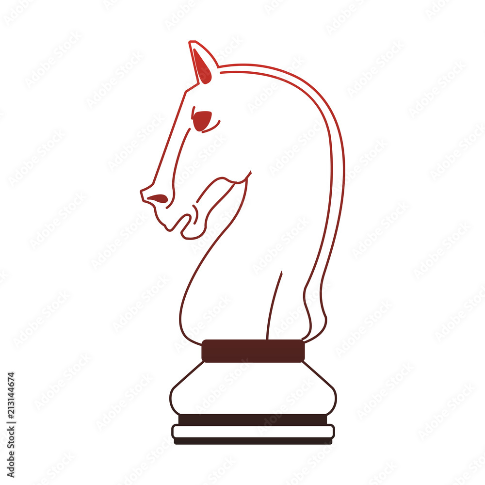 Sticker Chess game piece vector illustration graphic design