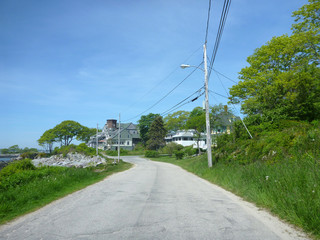 Fototapeta na wymiar Road on Peak Island