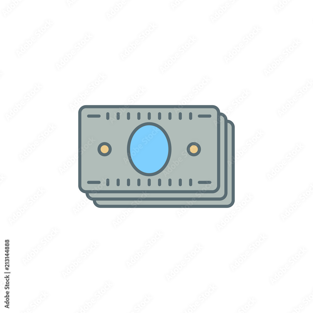Poster money bills dusk style line icon. element of banking icon for mobile concept and web apps. dusk styl