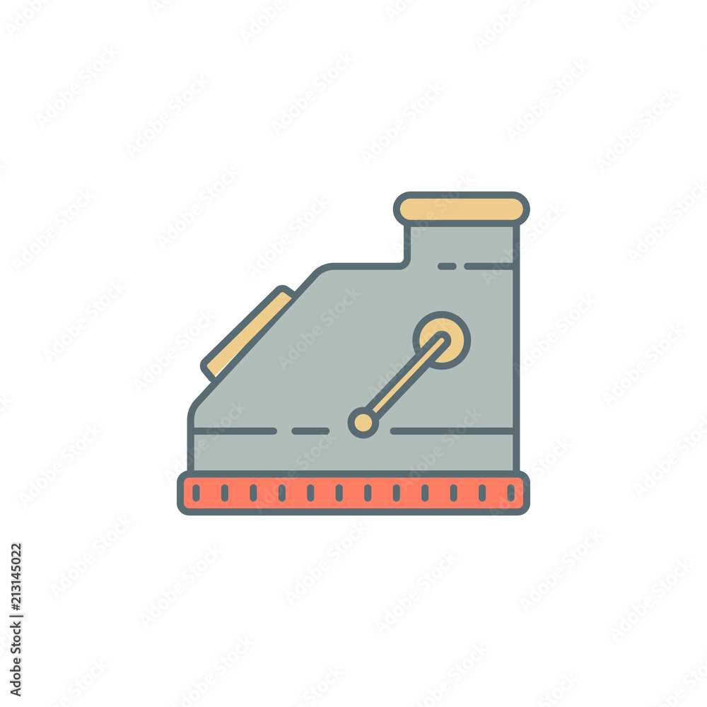 Poster cash machine dusk style line icon. element of banking icon for mobile concept and web apps. dusk sty
