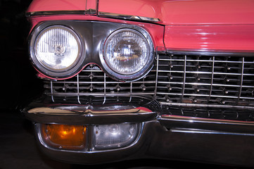 Clacsic car close up photo