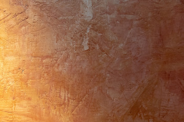 Textured Orange Color Stone Wall