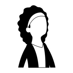 Executive business woman cartoon vector illustration graphic design