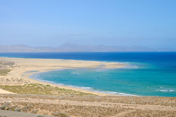 Beach Sotavento on Fuerteventura Spain