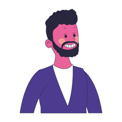 Executive businessman cartoon vector illustration graphic design