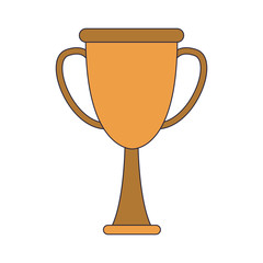 Trophy cup isolated vector illustration graphic design
