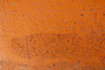 Orange Textured Plaster Wall With Pitted Paint, Cabo San Lucas, Mexico