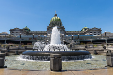 The Pennsylvania State Capitol and Park in Harrisburg, Pennsylvania