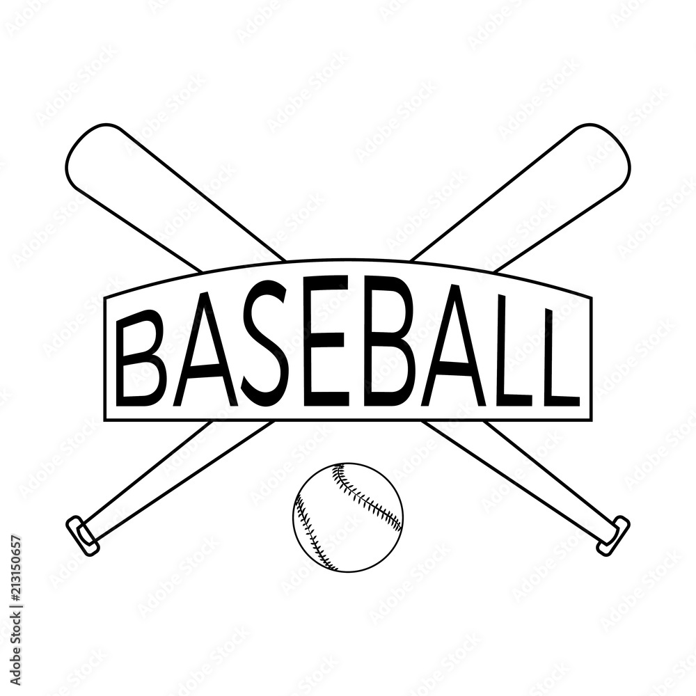 Poster Abstract baseball label