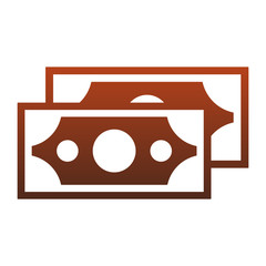 Money billets symbols isolated vector illustration graphic design