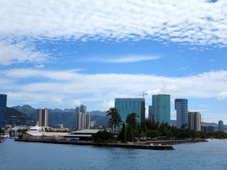 Kewalo Basin point and surrounding condos