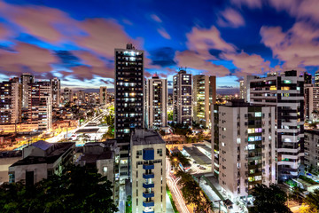 Naklejka premium Skyline Buildings in Boa Viagem Beach, Recife, Pernambuco, Brazil