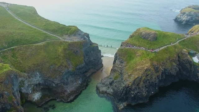 Carrick-a-Rede Rope Bridge Ballintoy Co. Antrim Northern Ireland 
