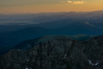 Sunset From Mount Evans
