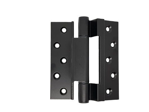 Door Pivot Hinge, Cast Aluminum Material, Dark Bronze Color Isolated On White Background With Clipping Path.