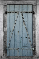 Fen&ecirc;tre ferm&eacute;e &agrave; Ars-en-R&eacute;, Charente-Maritime, France