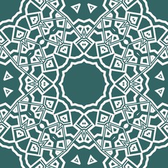 Geometric floral ornament. seamless art-deco pattern. vector illustration. for design, wallpaper, invitation