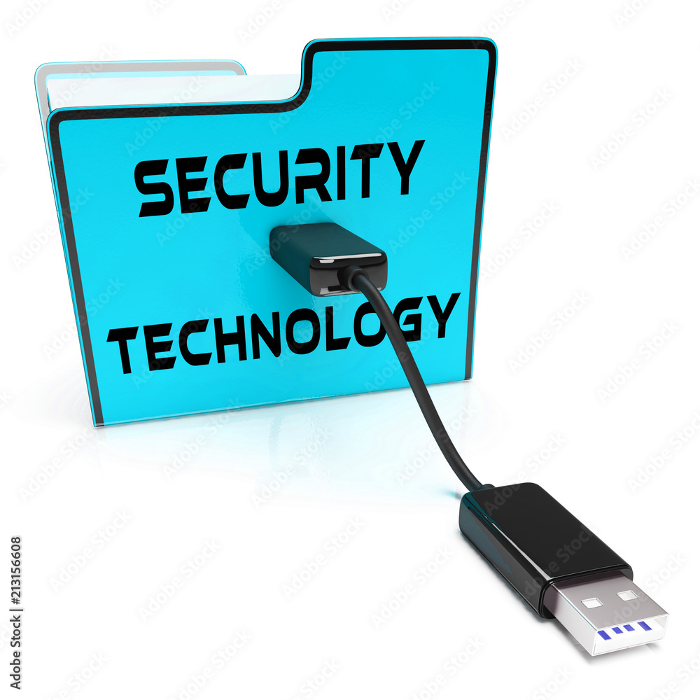 Aufkleber cybersecurity technology hightech security guard 3d rendering