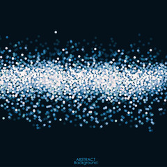 Abstract blue sparkle glittering background.
