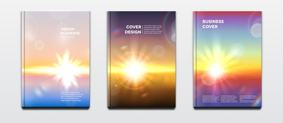 Corporate booklet cover or annual report and presentation book with hard cover