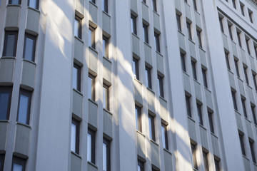 sunlight on building