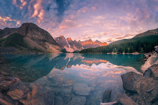 The Sunrise hour at Banff