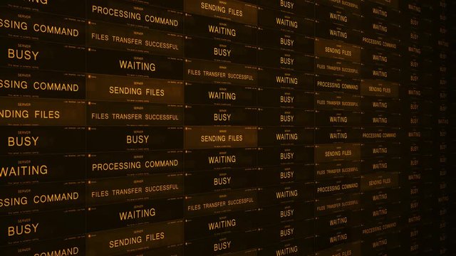 Retro old Computerized network file management system -