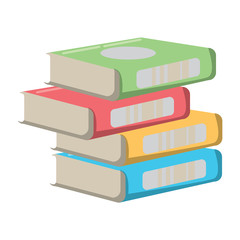 stack of books design