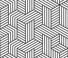 Abstracte geometrische patroon vector achtergrond van naadloze mozaïek raster lijnen patroon