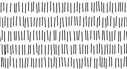 Stroke vertical line pattern background of vector seamless black abstract strokes on white