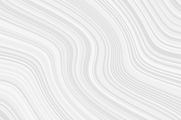 Fototapeta na wymiar White gray geometric pattern with stripes. Wavy simple background. Light backdrop for design layouts. Modern minimalist style. 