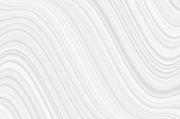 Fototapeta na wymiar White gray geometric pattern with stripes. Wavy simple background. Light backdrop for design layouts. Modern minimalist style. 