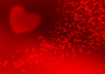 Fototapeta na wymiar Red Hearts Background