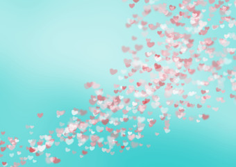 Naklejka premium Blurred valentine background